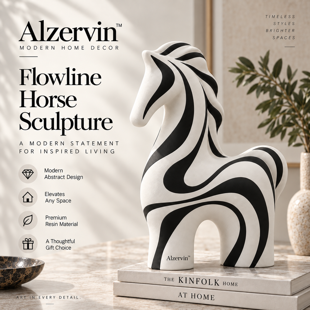 Alzervin™ Flowline Horse Sculpture
