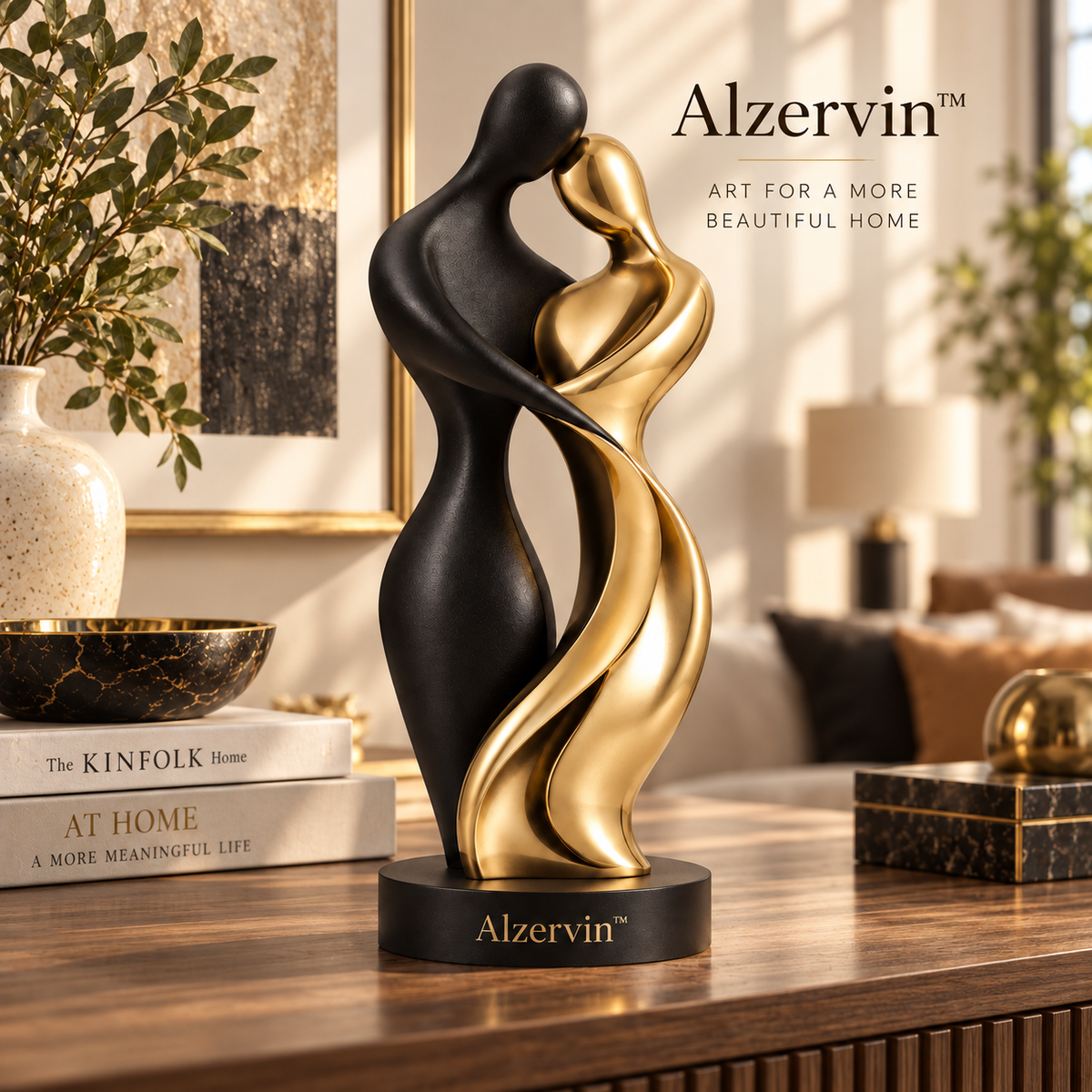Alzervin™ Eternal Embrace Abstract Couple Sculpture