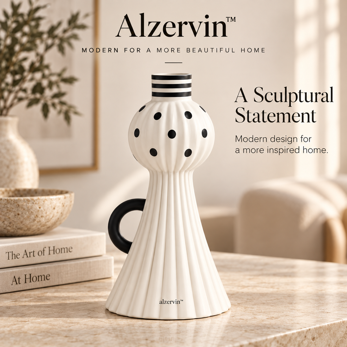 Alzervin™ Halo Dot Sculptural Vase
