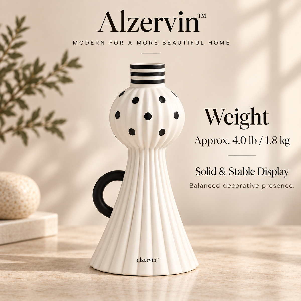 Alzervin™ Halo Dot Sculptural Vase